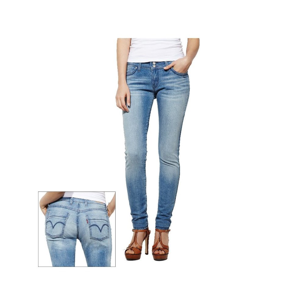 Levi's classic 529 skinny light wash jeans